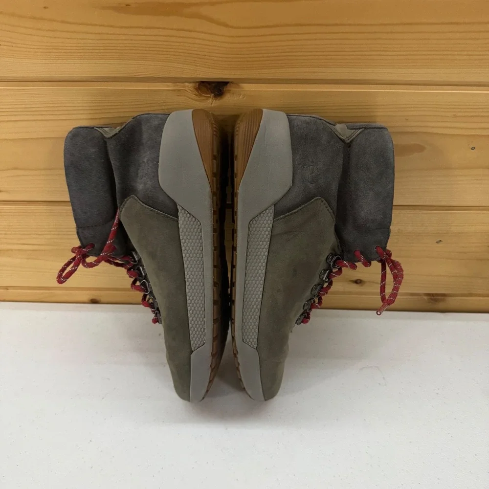 Timberland Womens Size 9 Gray‎ Nubuck Leather Lace Up Ankle Hiking Boots A3219